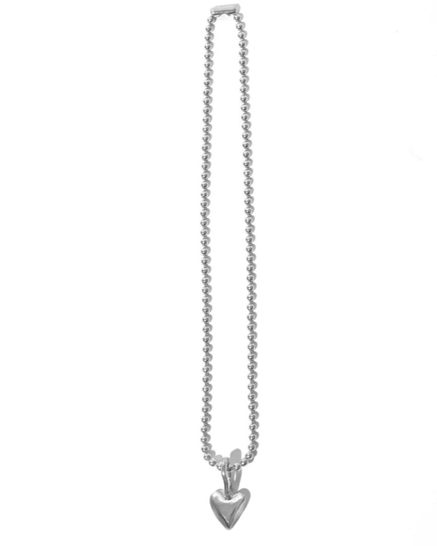 Heart charm necklace