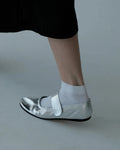 Mary Janes Velcro | Silver