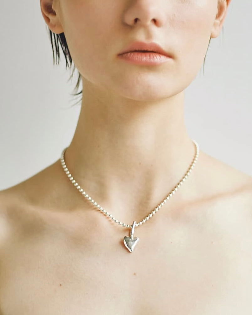 Heart charm necklace