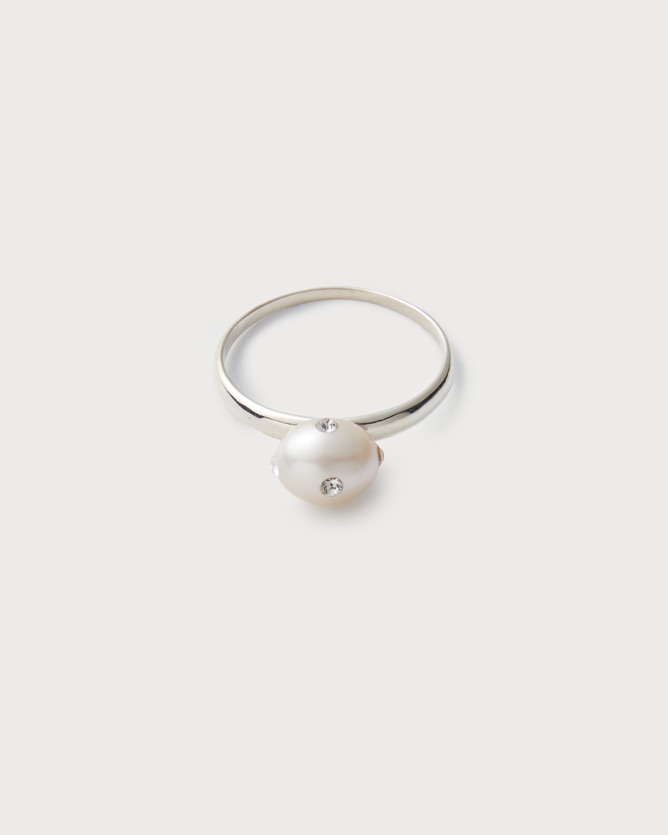 Signature Polkadots Ring, White