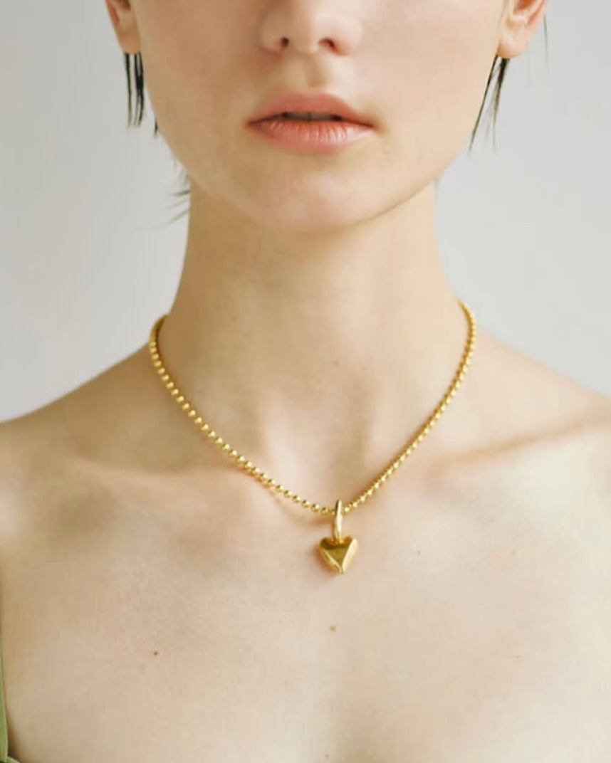Heart charm necklace