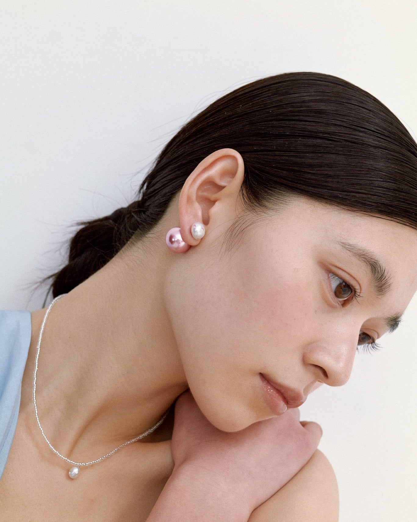 Ashore Pendant Necklace, White