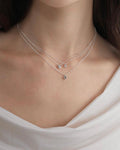 Pre order | Triple gem necklace