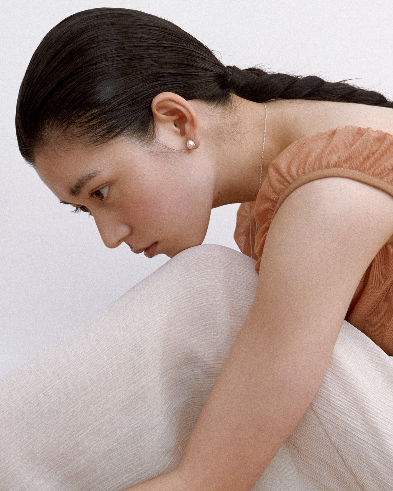 Signature Polkadots Earrings, White