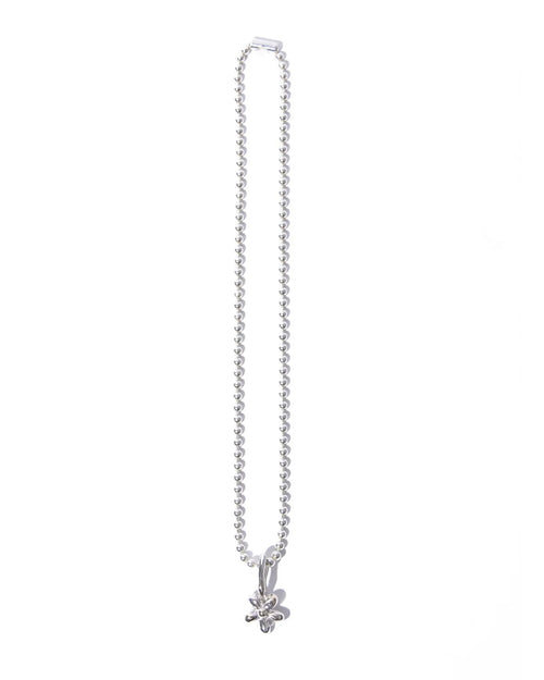 Flower charm necklace
