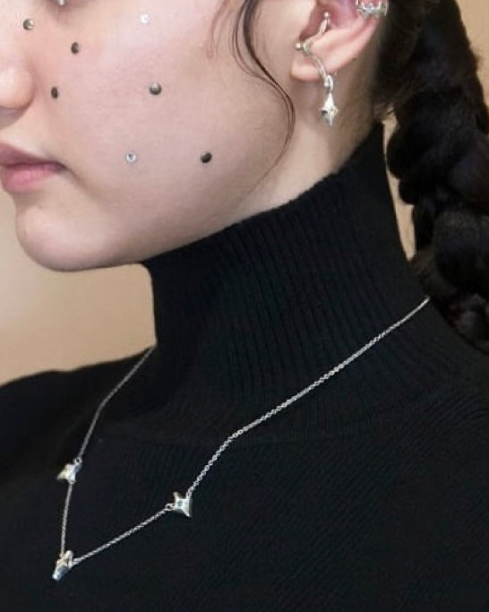 Three stars necklace