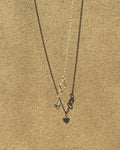 14k Mini Vintage heart Necklace