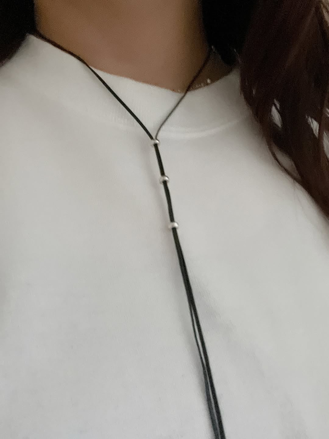 Tutu leather necklace