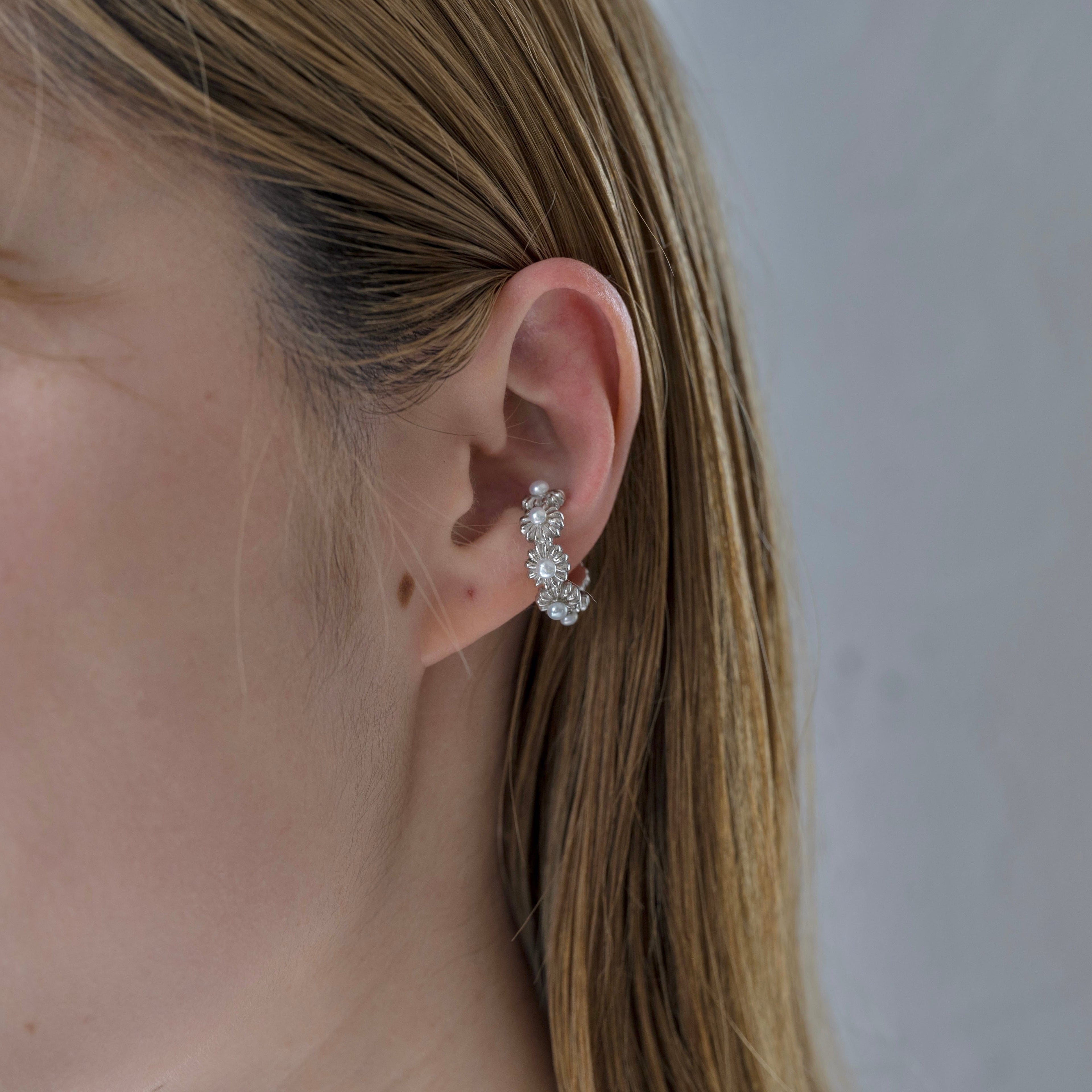 Bloom ear cuff & pinkie ring