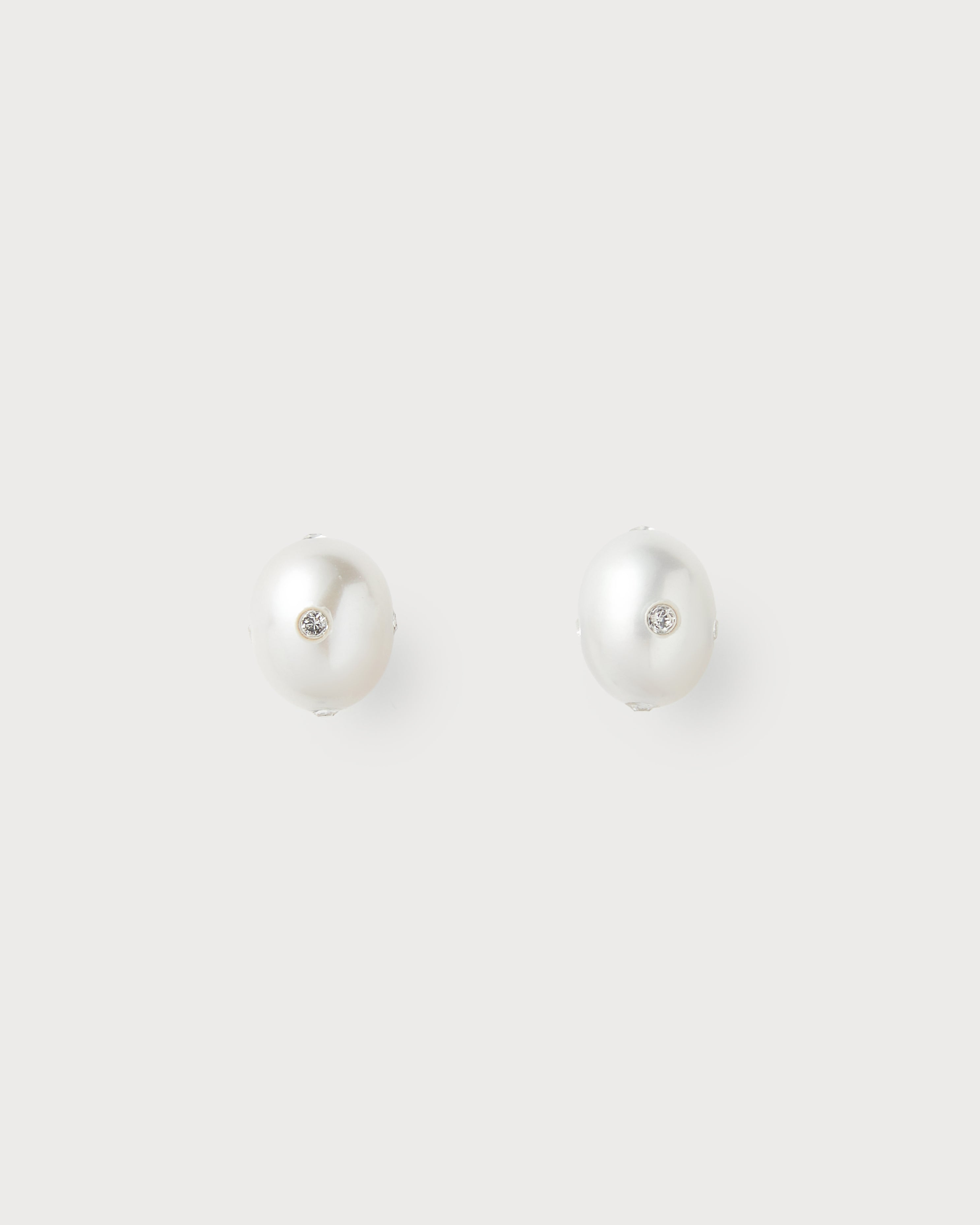 Signature Polkadots Earrings, White