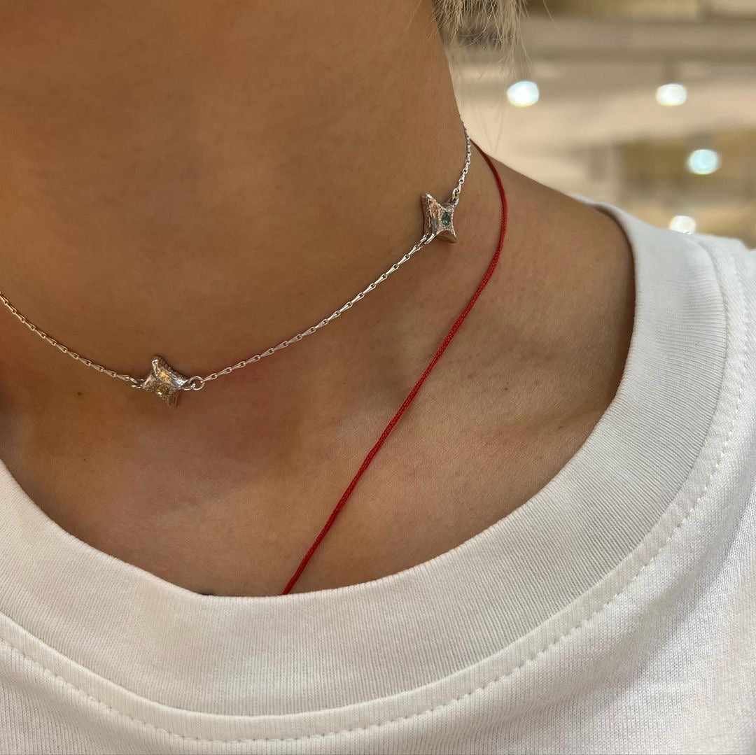 Three stars necklace