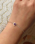 Heart Bracelet ( 925 silver / 18kgp)