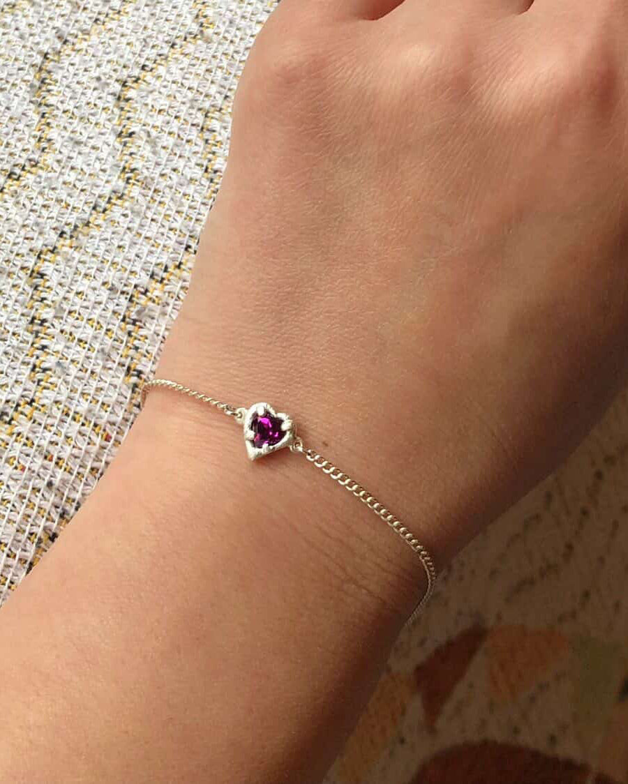 Heart Bracelet ( 925 silver / 18kgp)