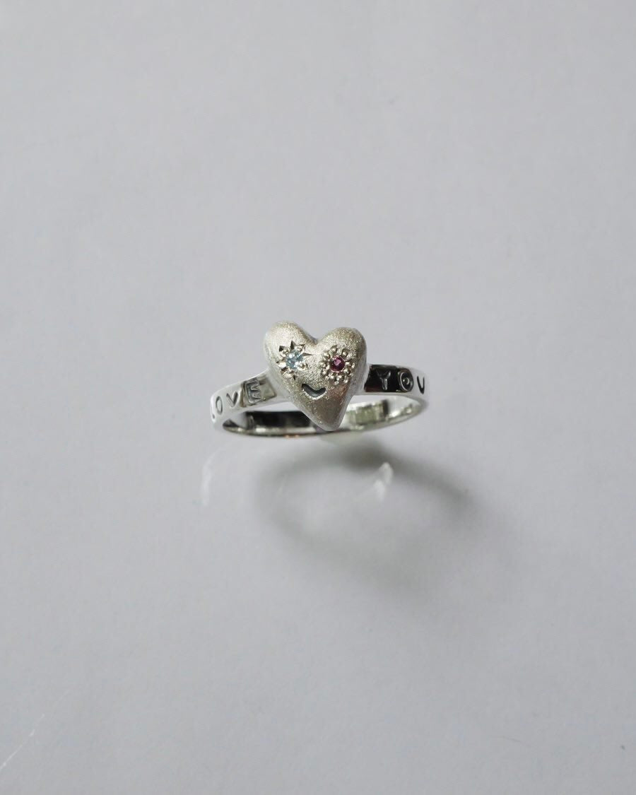 Heart Face Ring