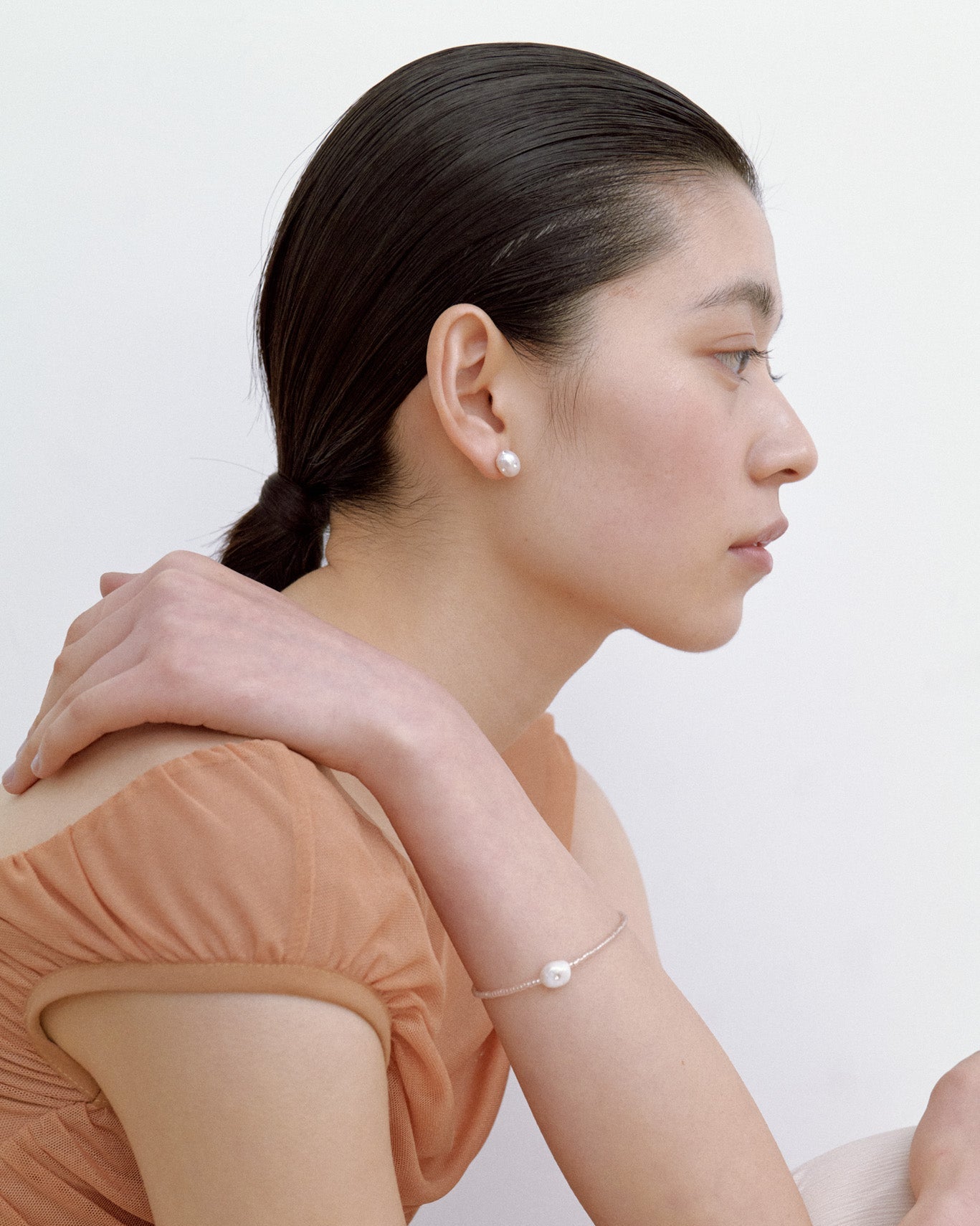 Signature Polkadots Earrings, White