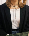 Tutu leather necklace