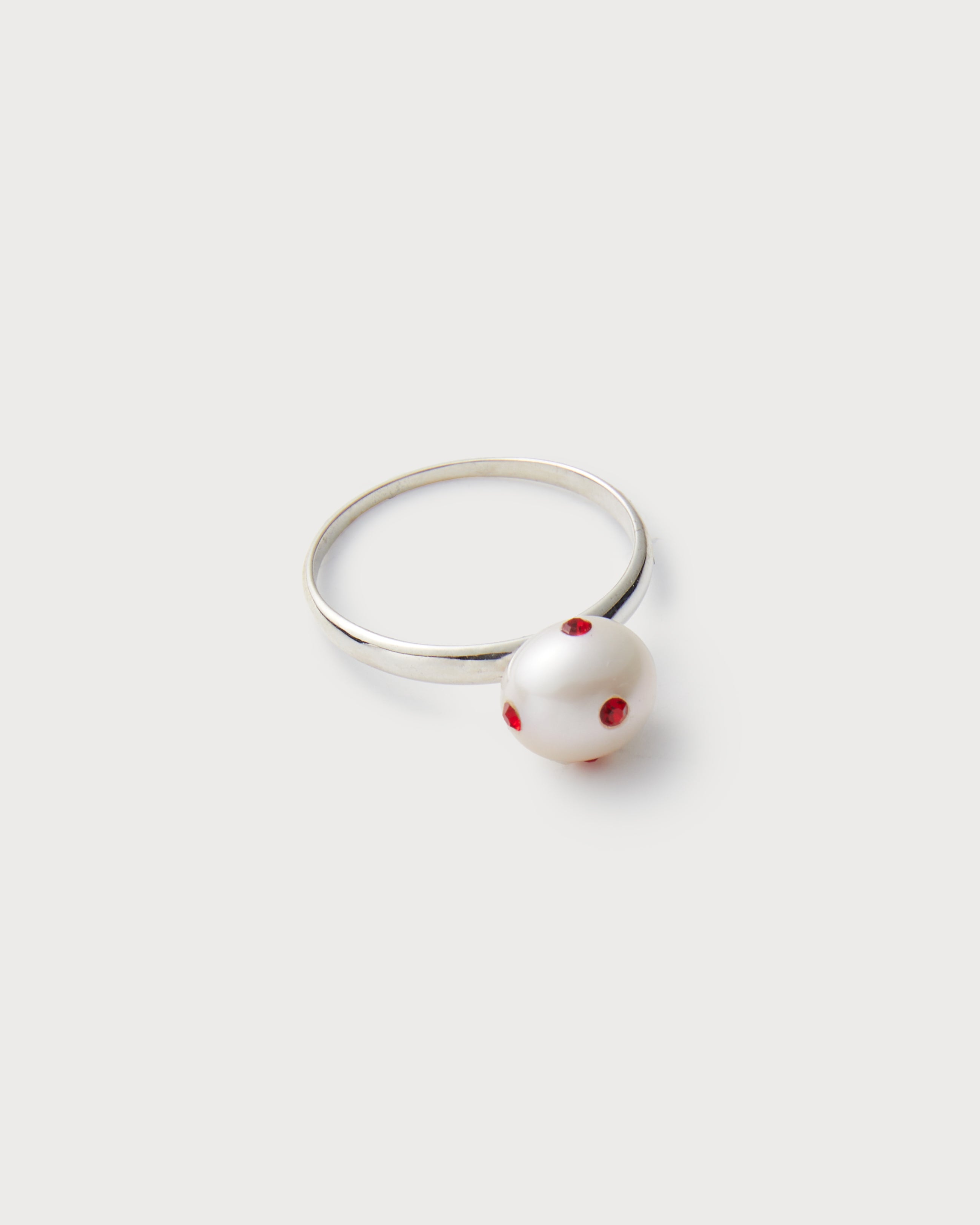 Signature Polkadots Ring, Red