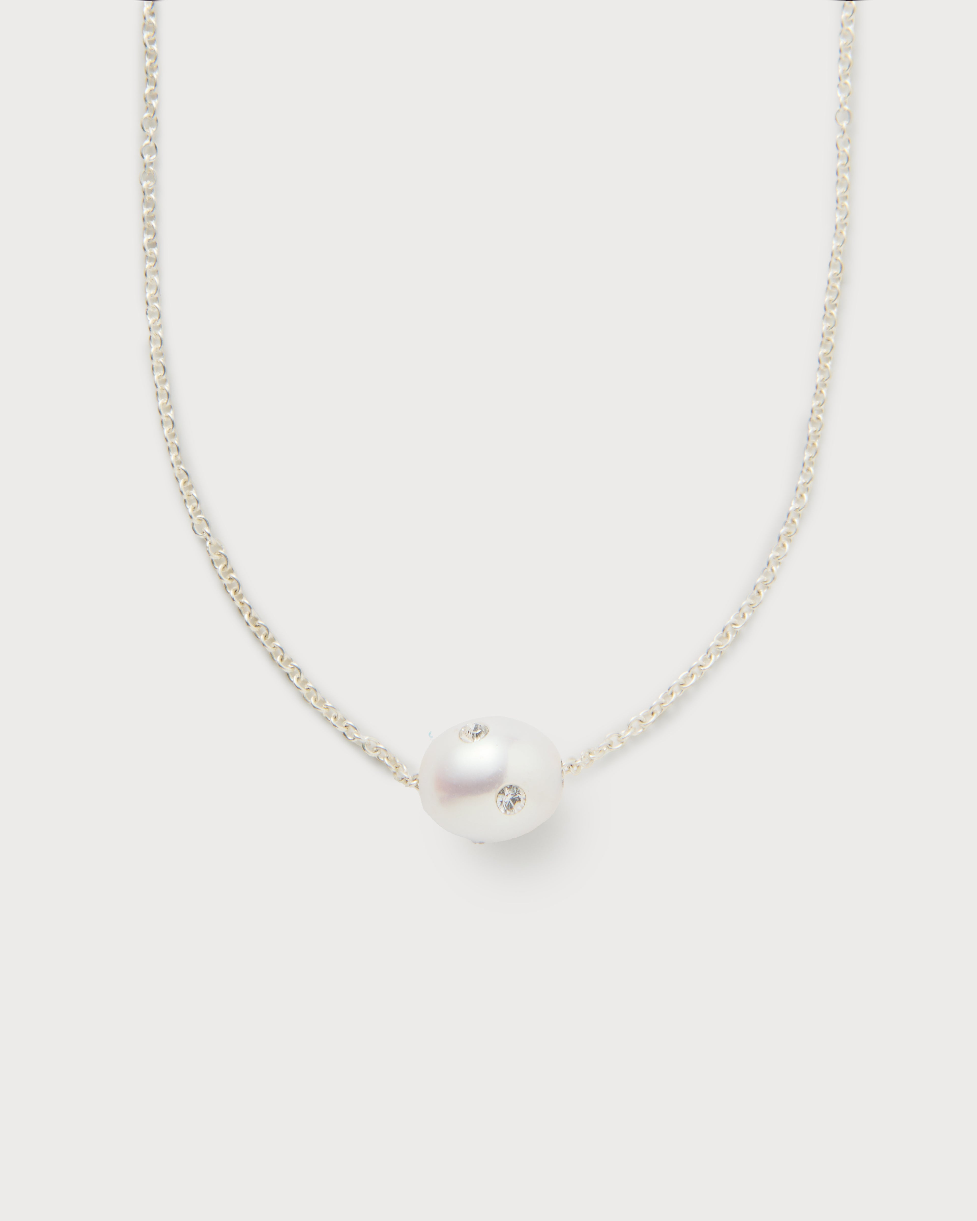 Signature Polkadots Necklace, White
