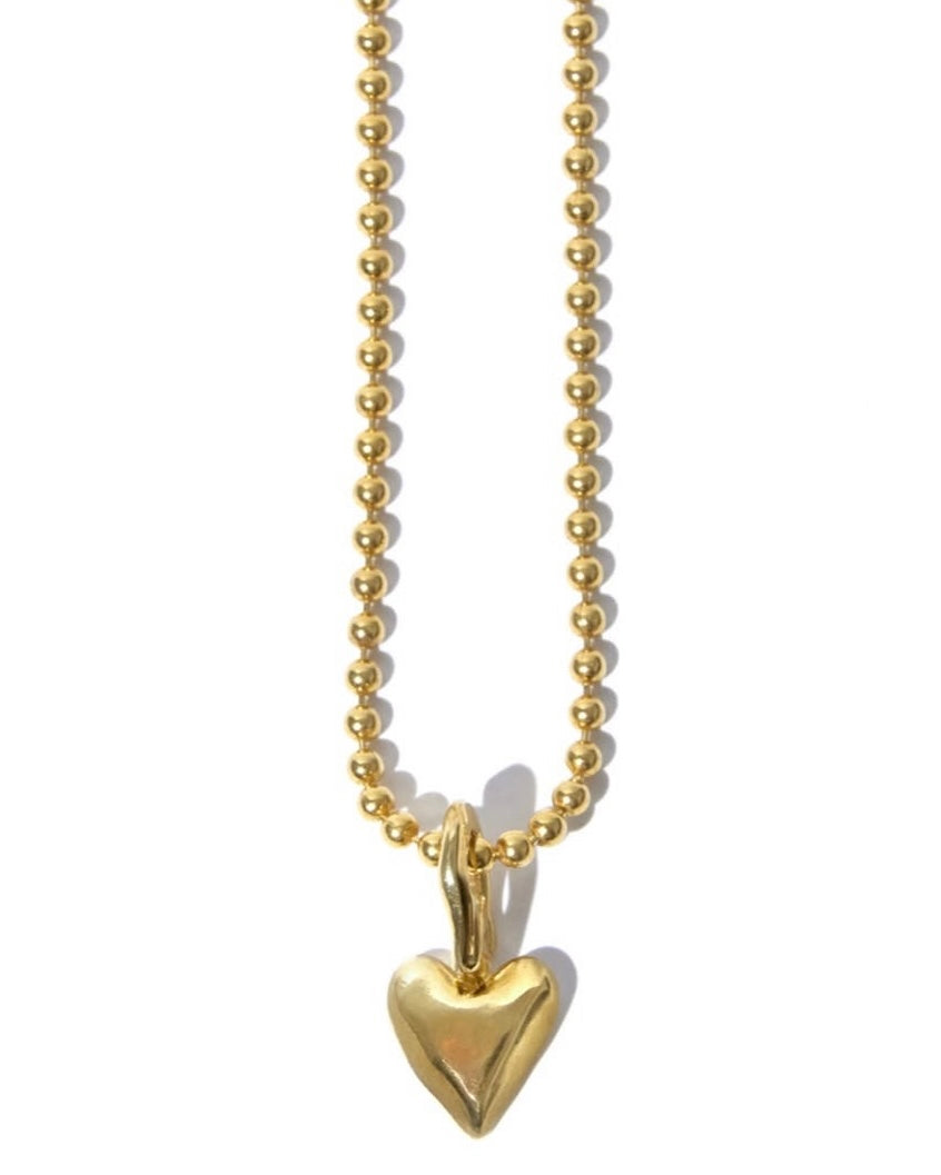 Heart charm necklace