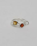 double mygem ring ( orange,red)