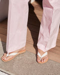 LEX flip flop — white leather