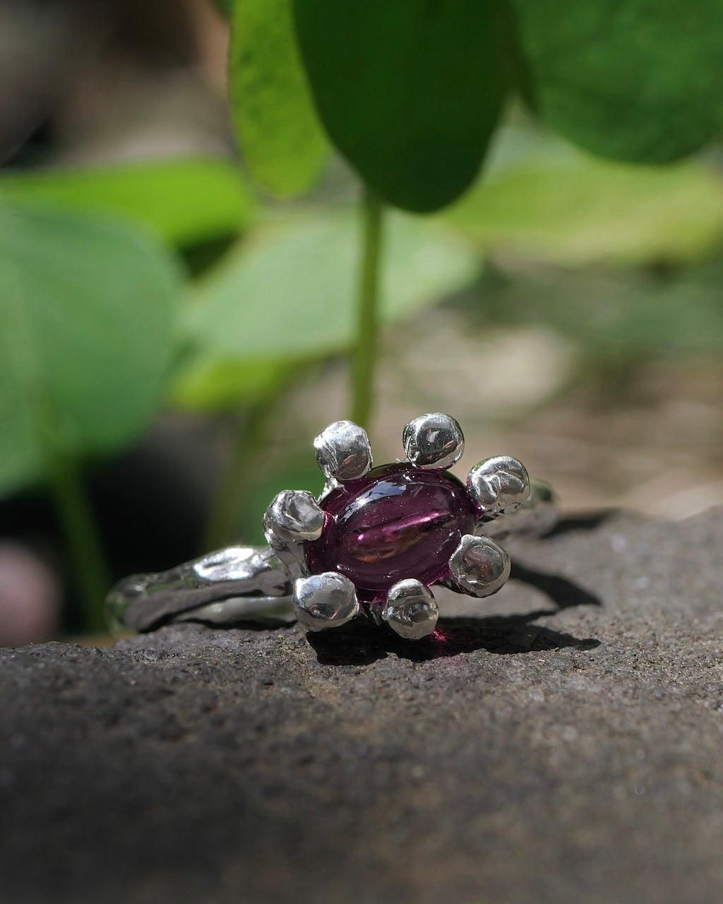Rhodolite Garnet HANA Ring