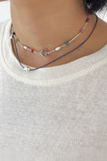 Exclusive item | Polkadots String Necklace, Blue