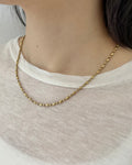 Golden dot necklace