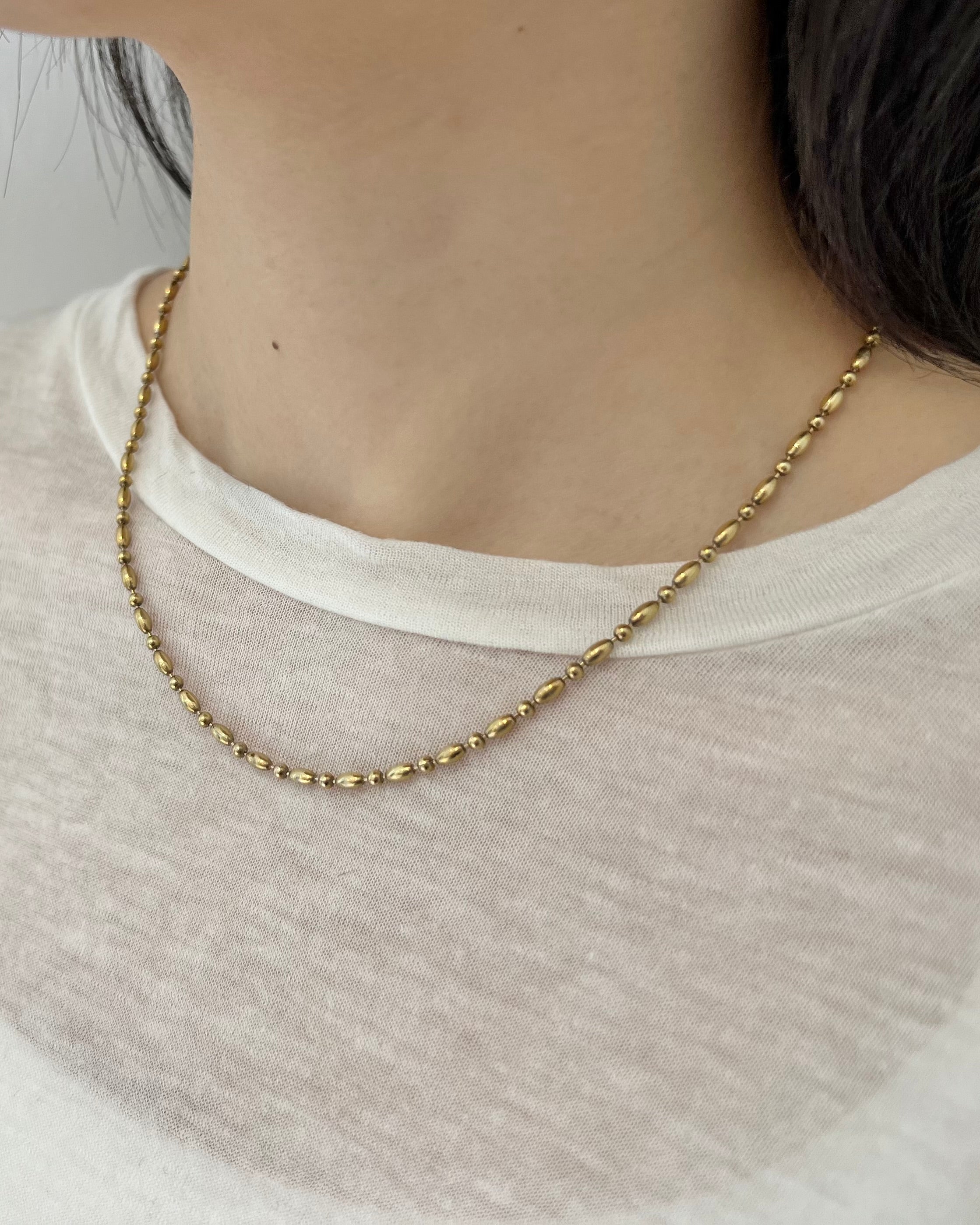 Golden dot necklace