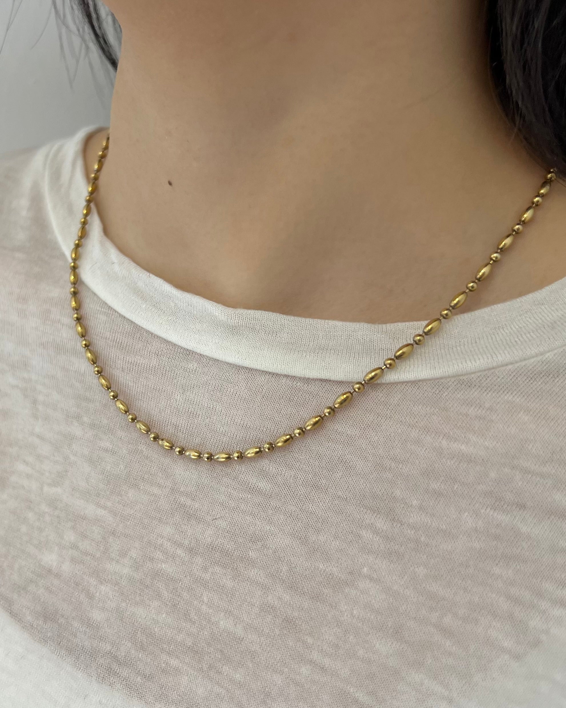 Golden dot necklace