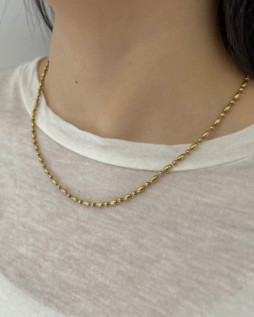 Golden dot necklace