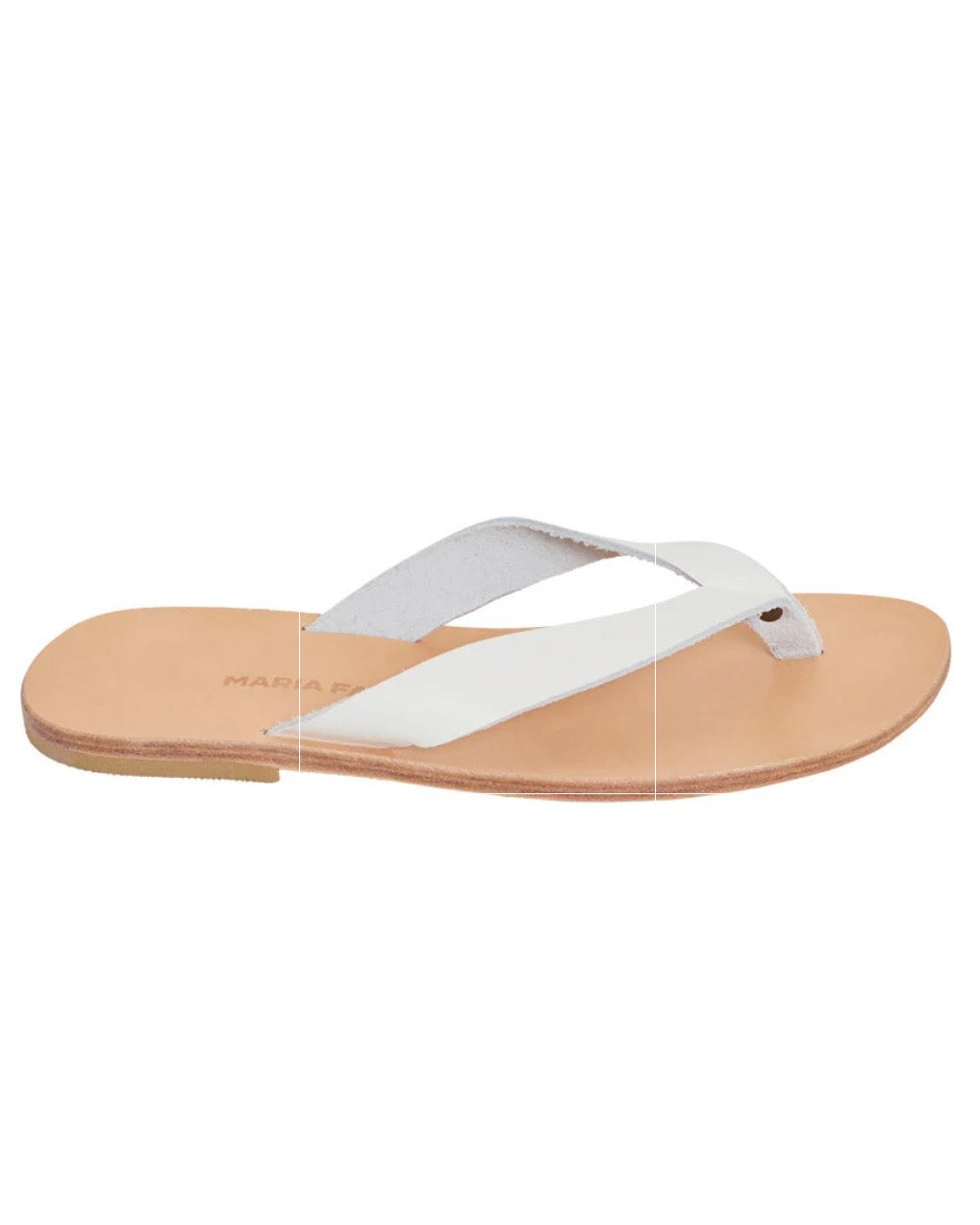 LEX flip flop — white leather