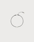 Polkadots string bracelet, Black
