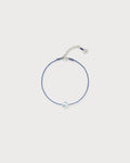 Polkadots string bracelet, blue