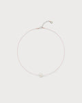 Irregular polkadots string necklace, Pale pink
