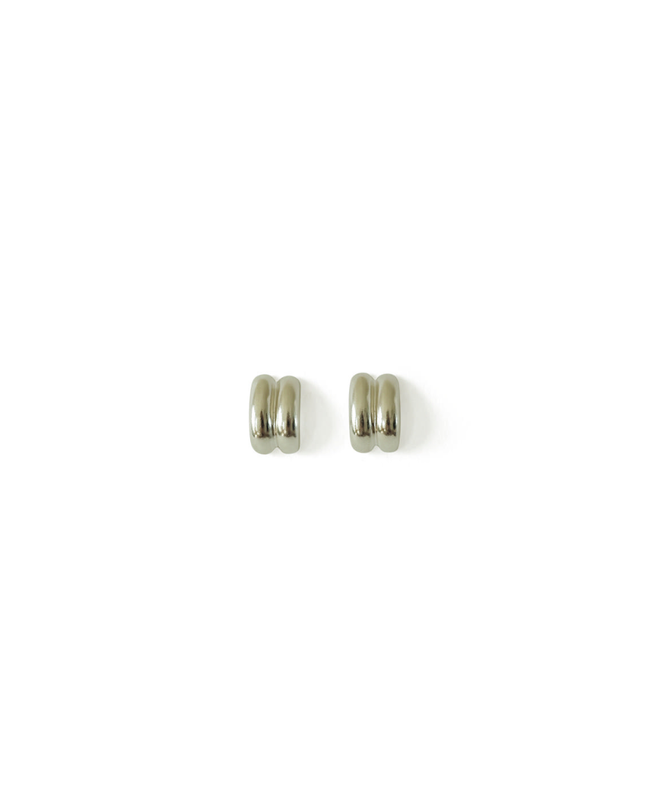 Two Line Bold Earring (silver)