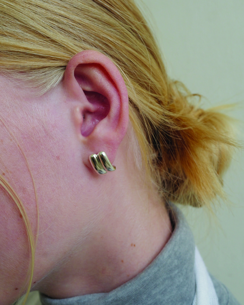 Two Line Bold Earring (silver)