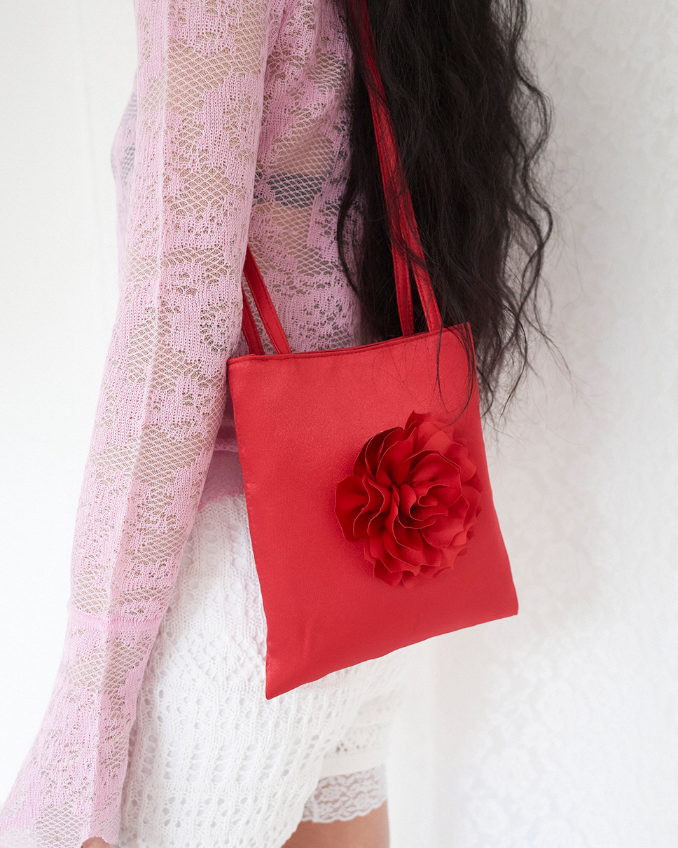 Rose mini bag (red)
