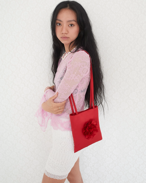 Rose mini bag (red)