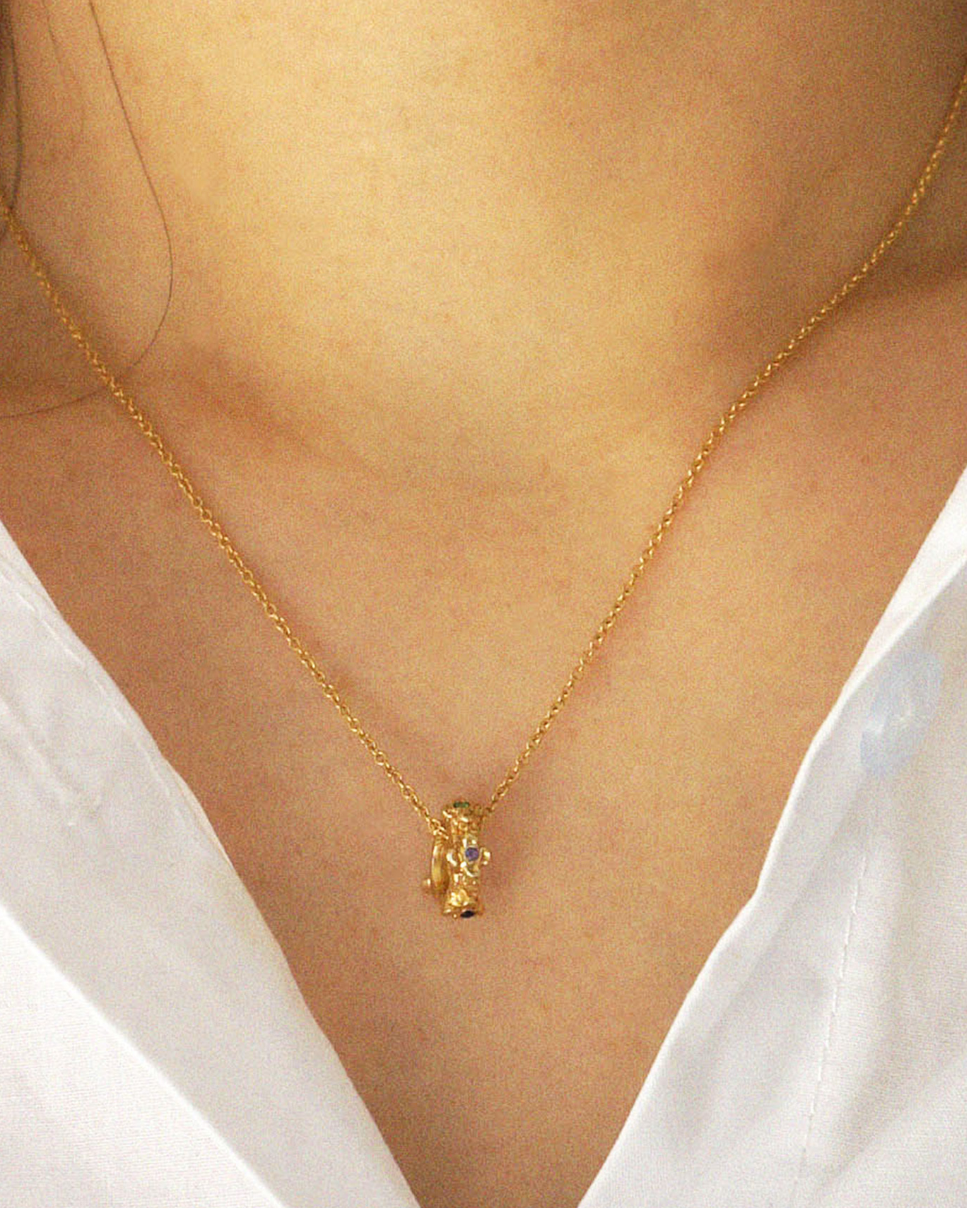 Jardin necklace (14k matte gold plated)