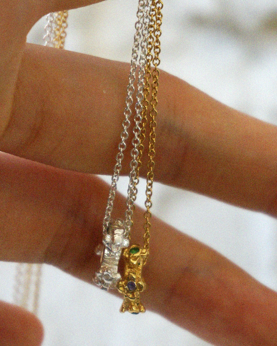 Jardin necklace (14k matte gold plated)