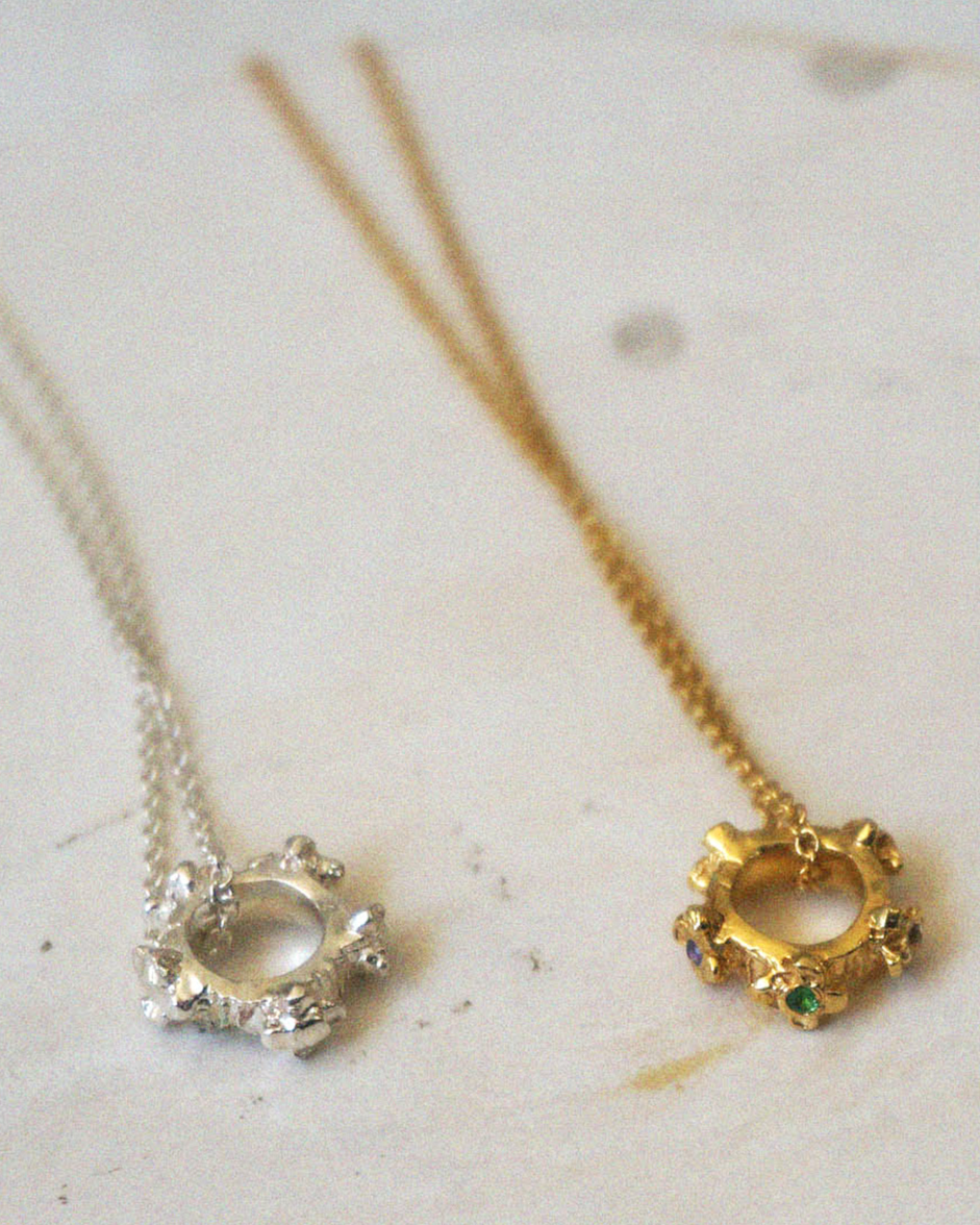 Jardin necklace (14k matte gold plated)