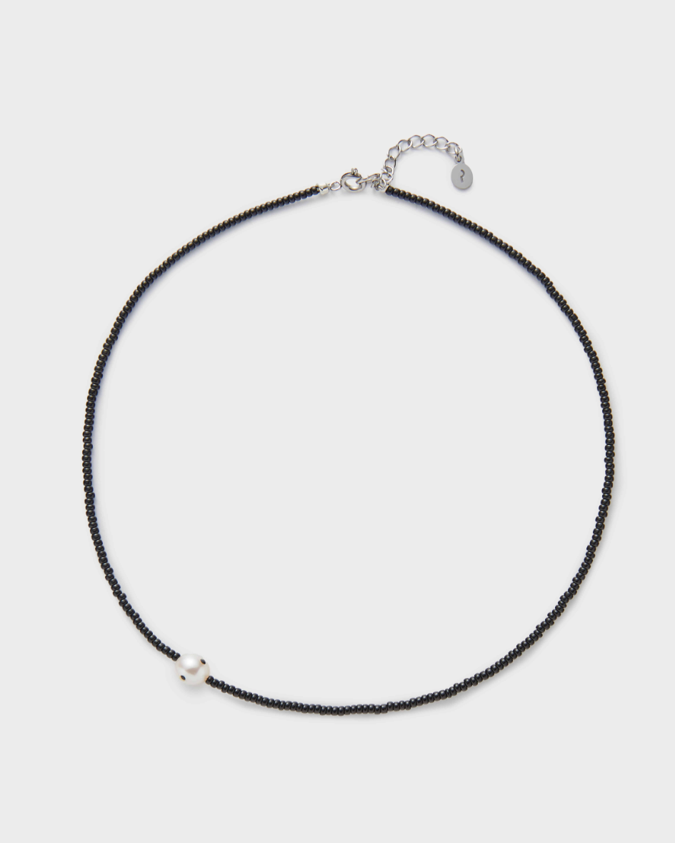 Ashore Unbalance Necklace, Black