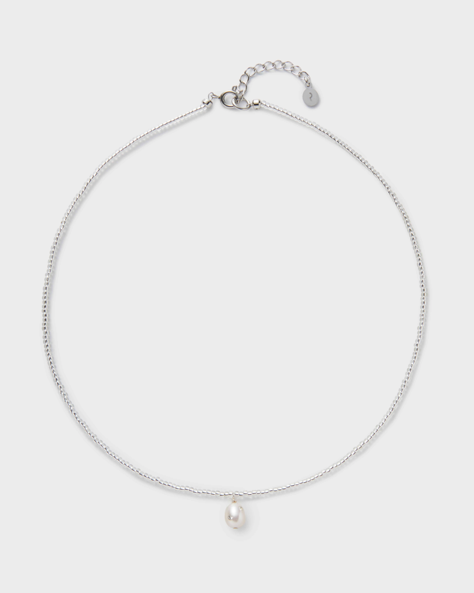 Ashore Pendant Necklace, White