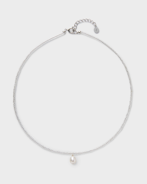 Ashore Pendant Necklace, White