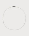 Tiny Oval Pearl Necklace