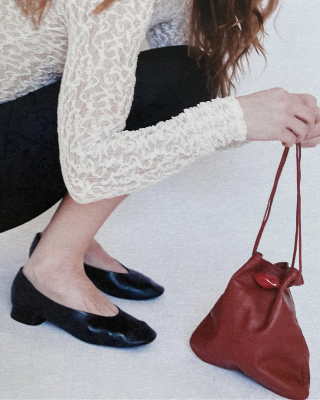 CASILDA Pouch in Rosso