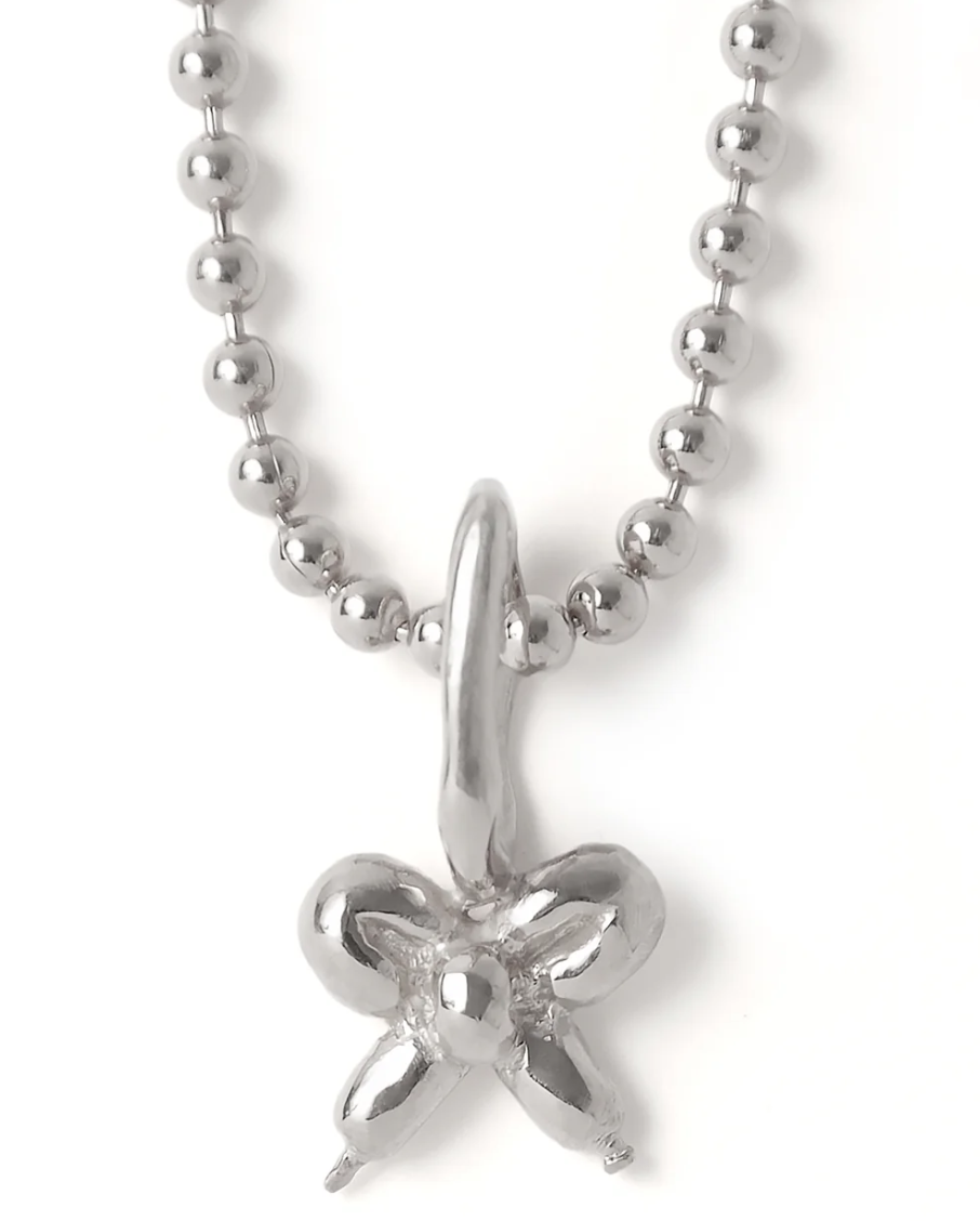 Ribbon charm necklace