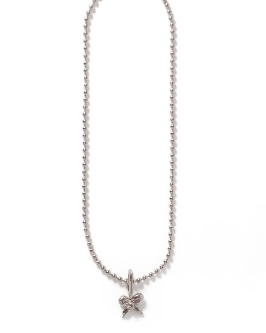 Ribbon charm necklace