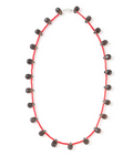 smokey quartz necklace_red